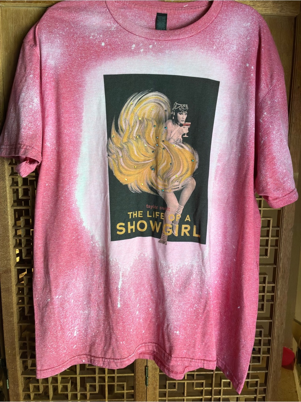 Women’s Pink 'The Life of a Showgirl' Graphic Tee
